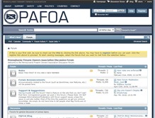 Tablet Screenshot of forum.pafoa.org
